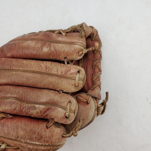 VTG Johnny Walker FG-7222 Baseball Glove Mitt Cowhide Leather Japan Made 10" LHT - Picture 7 of 12